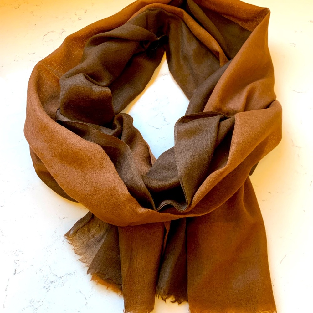 Beautiful two tone lightweight scarf